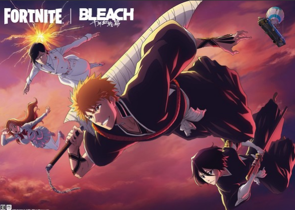 colaboração Fortnite x Bleach