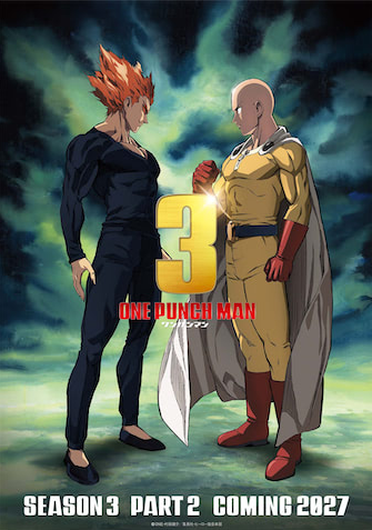 A segunda temporada do anime "One Punch Man" será transmitida em 2027! Imagem promocional divulgada.